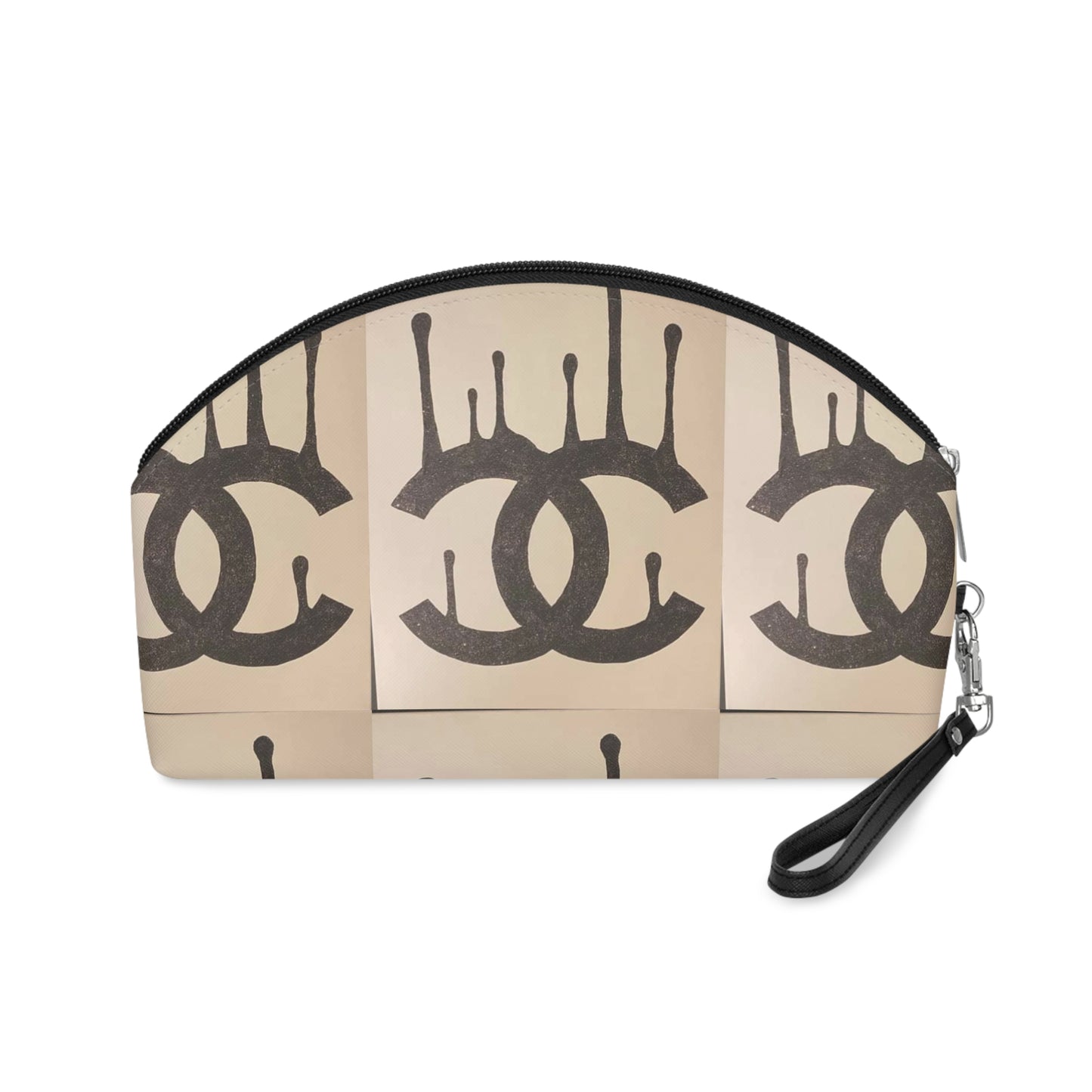 Chic Dripping Logo Makeup Bag | Stylish Cosmetic Pouch for Fashion Lovers