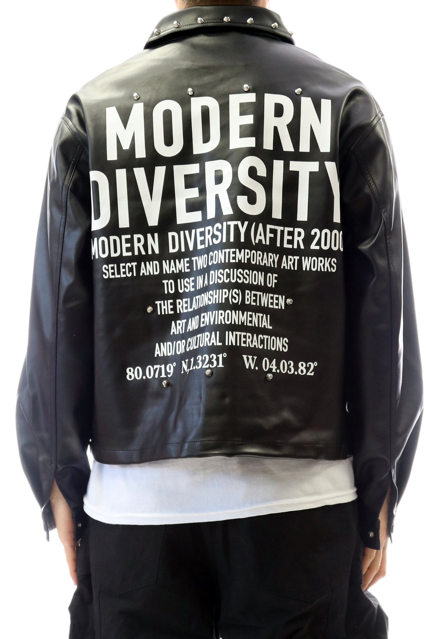 DRAKON Faux Leather Crop Top Jacket