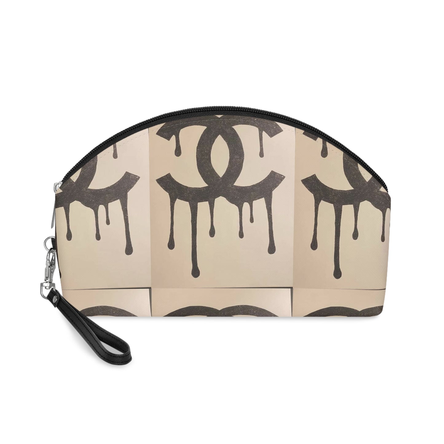 Chic Dripping Logo Makeup Bag | Stylish Cosmetic Pouch for Fashion Lovers