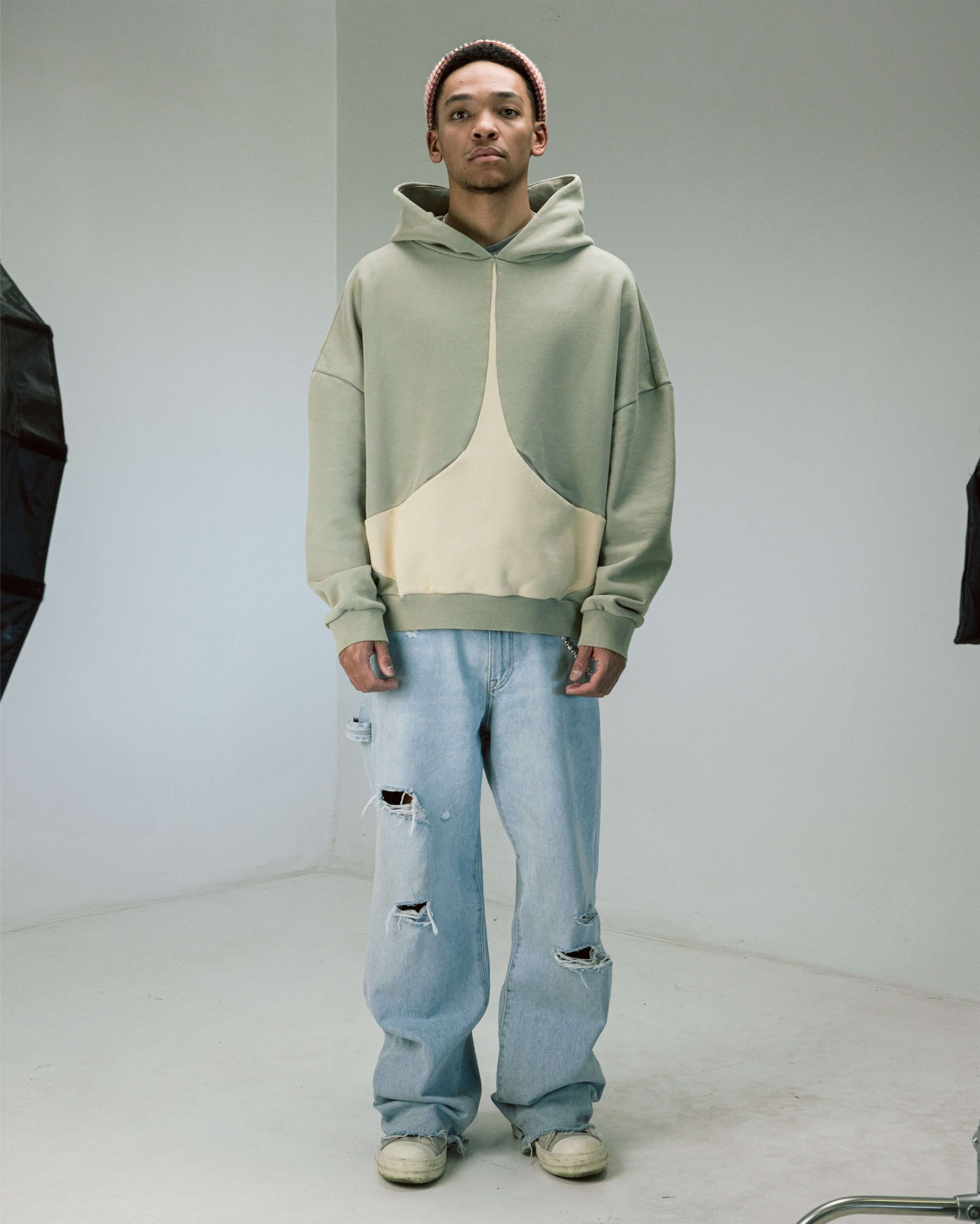 Commons Reversible 'Star' Hoodie Sage