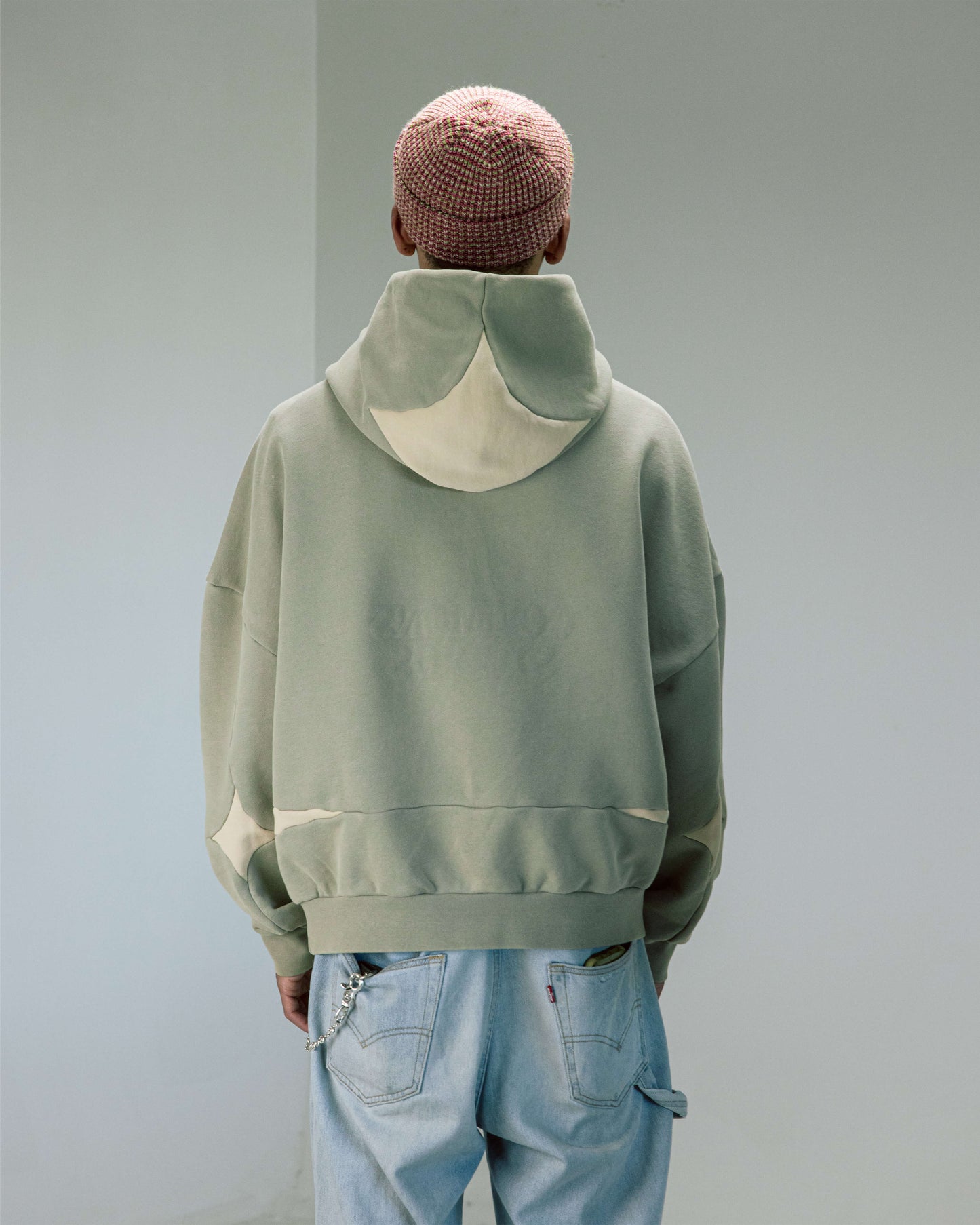 Commons Reversible 'Star' Hoodie Sage