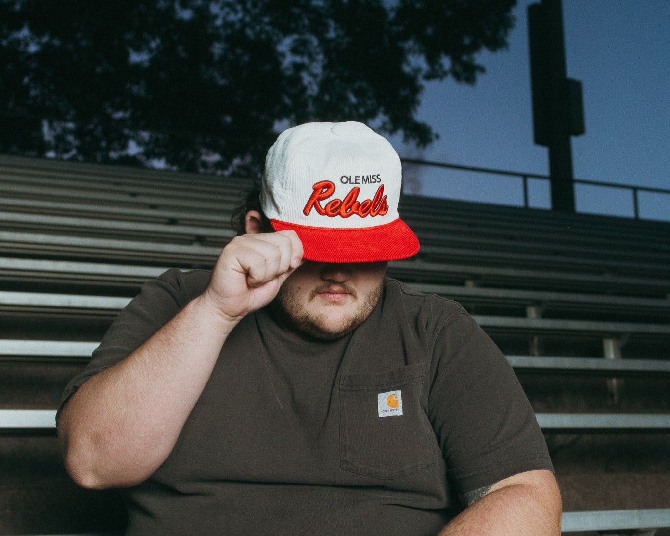 Corduroy Ole Miss Cursive Rebels