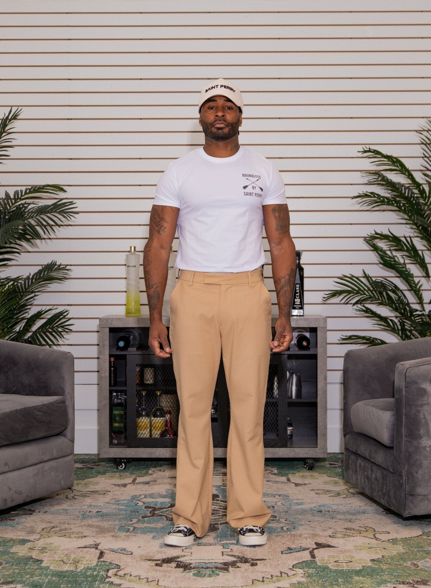 Men's Crewneck M1 White T-Shirt