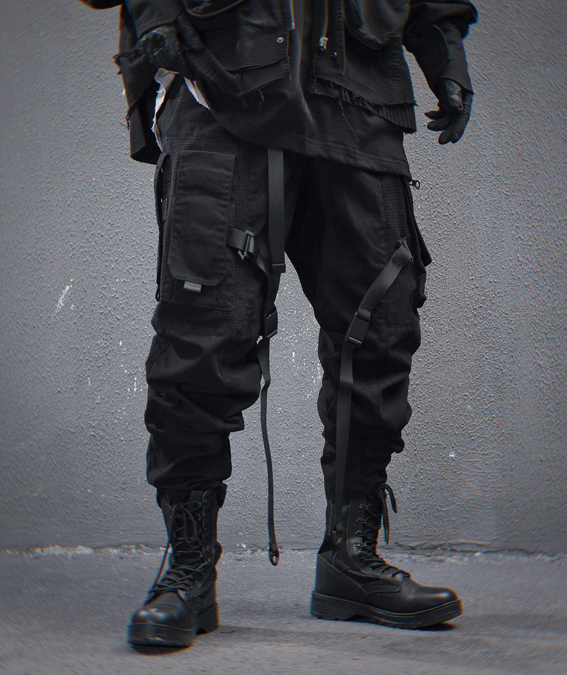 HiP46 Black NX Cargo Pants