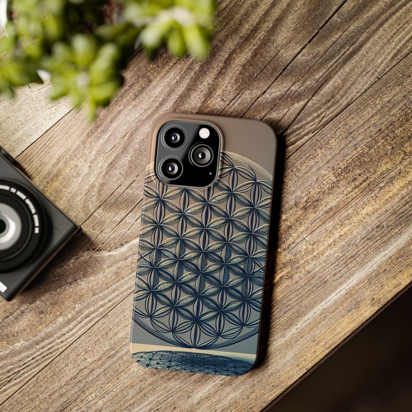 Geometric Slim Phone Case - Elegant Design for Minimalist Style