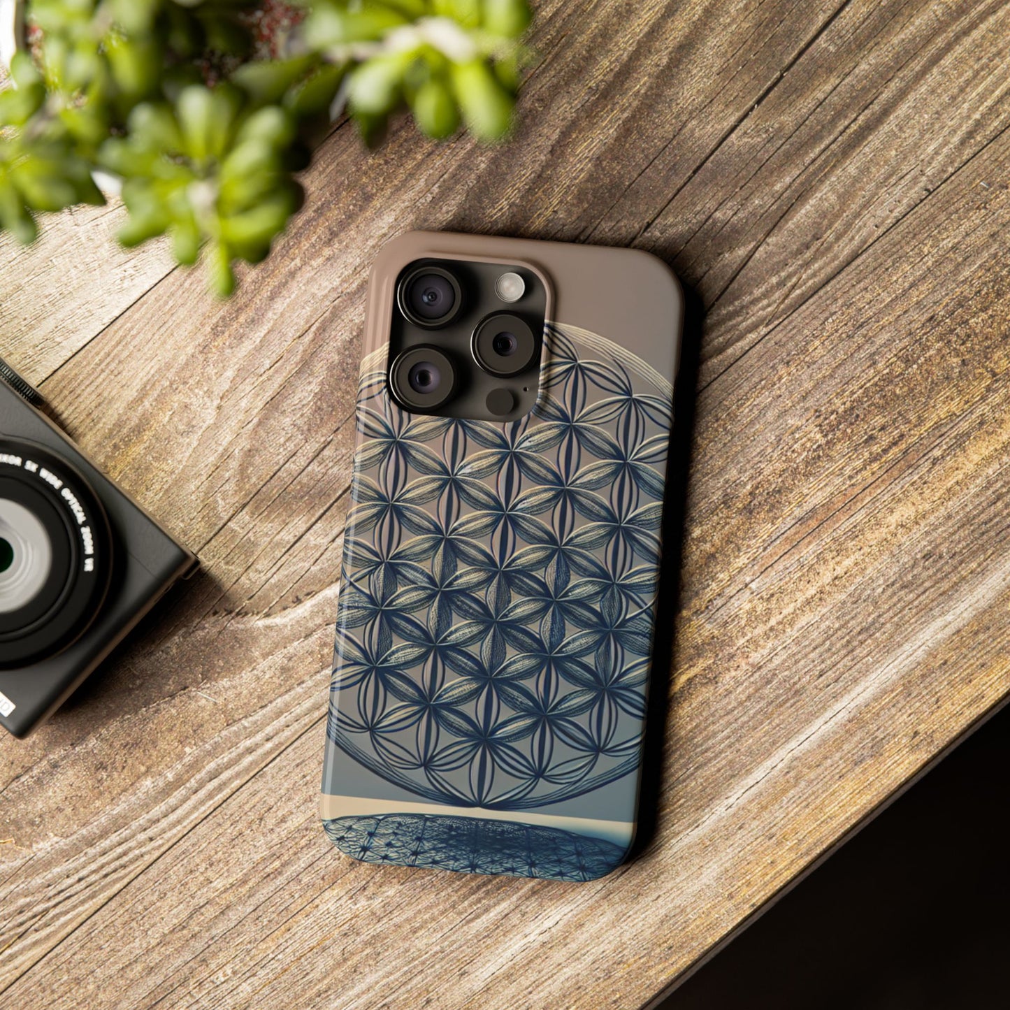 Geometric Slim Phone Case - Elegant Design for Minimalist Style