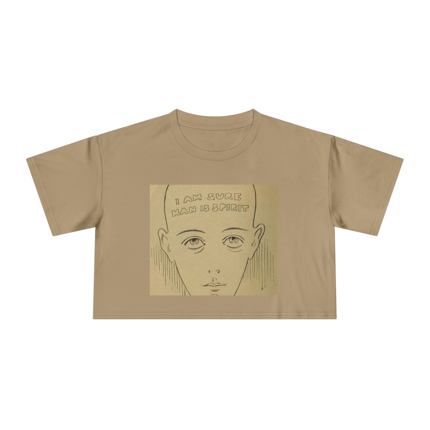 Inspirational Women's Crop Tee - "I Am Sure Man's Spirit"