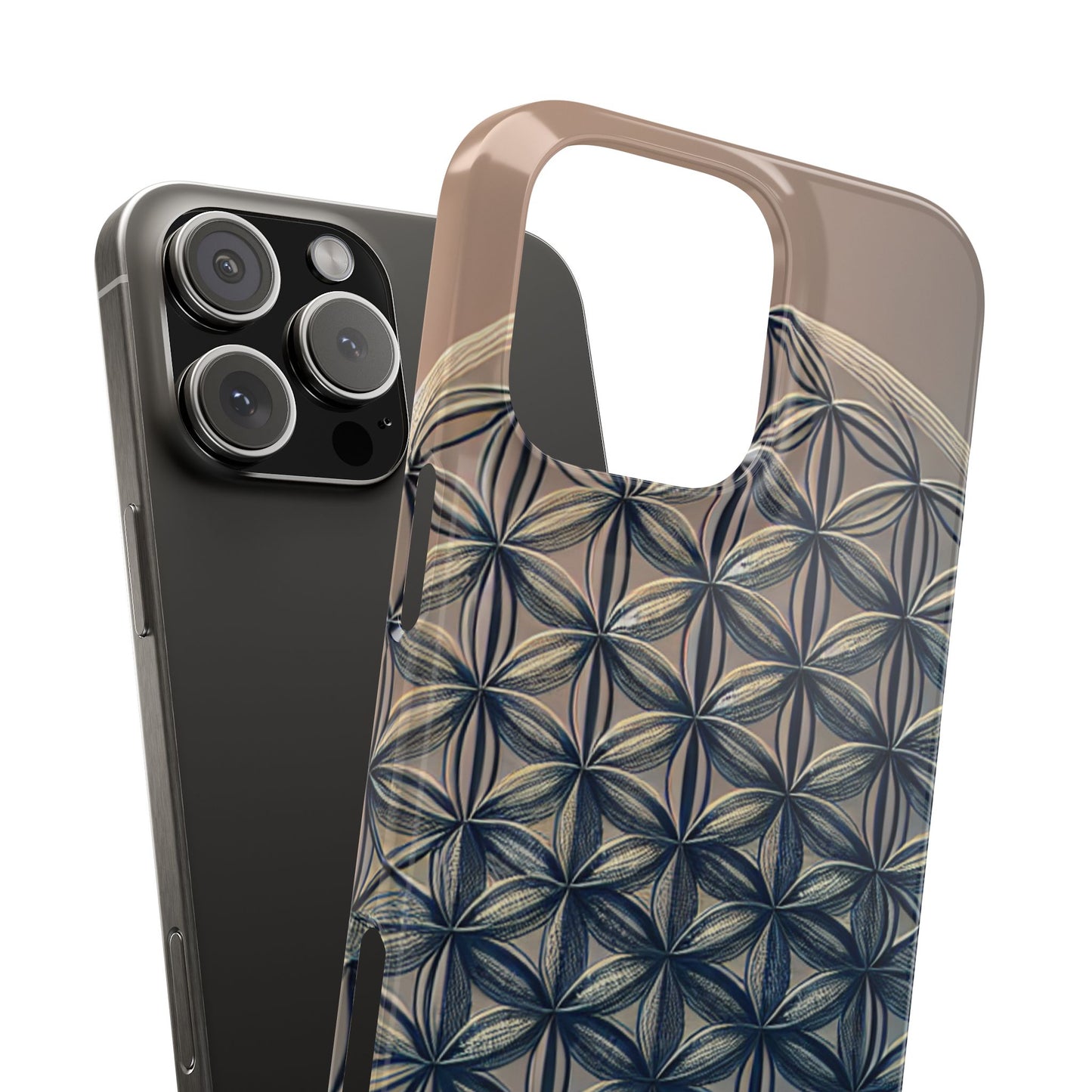 Geometric Slim Phone Case - Elegant Design for Minimalist Style