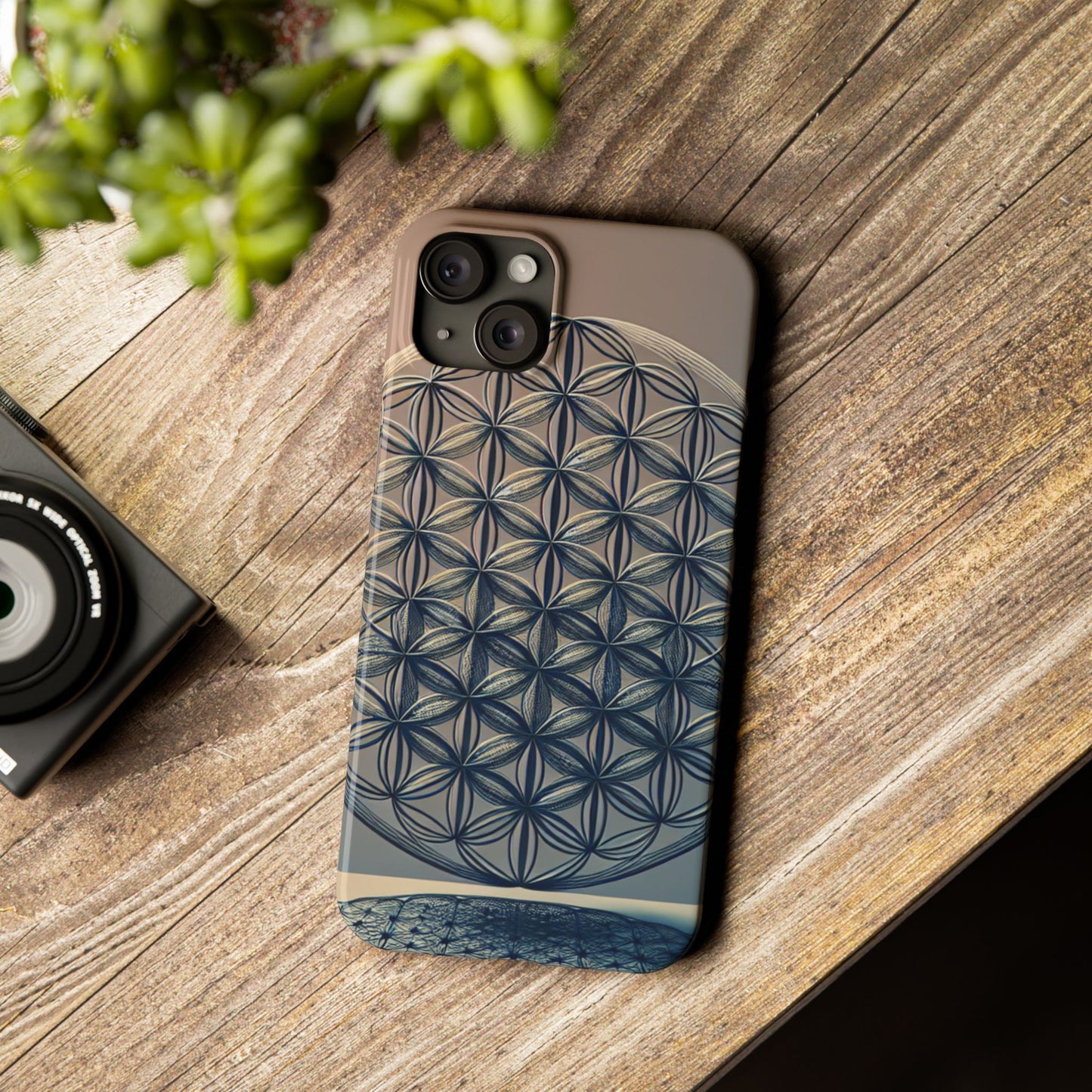 Geometric Slim Phone Case - Elegant Design for Minimalist Style