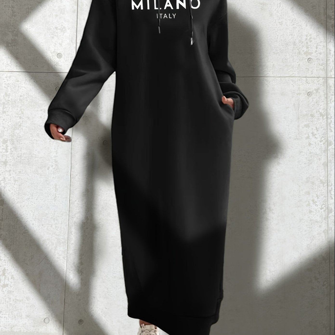 Milano Print Hoodie Dress