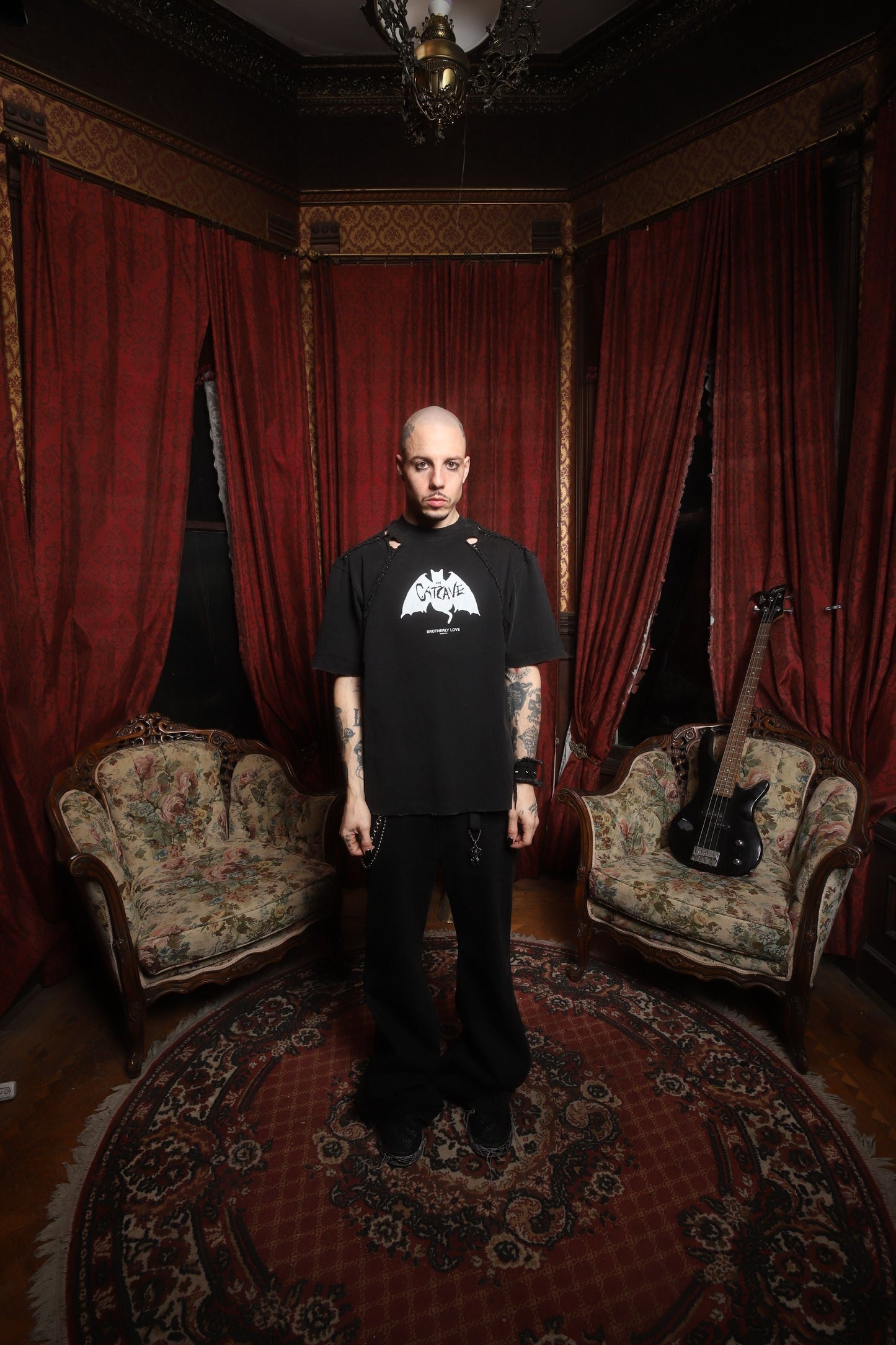 BL CATCAVE WEBCOLLAR TEE