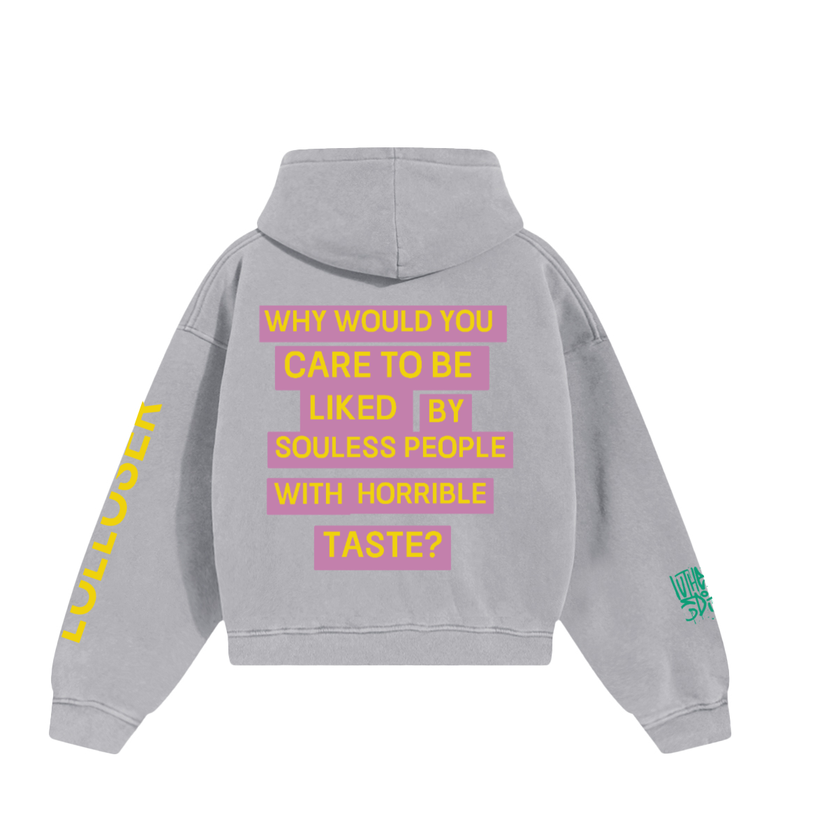 WHY WOULD YOU CARE Unisex Worldwide Qualtiy M Hoodie(460GSM)