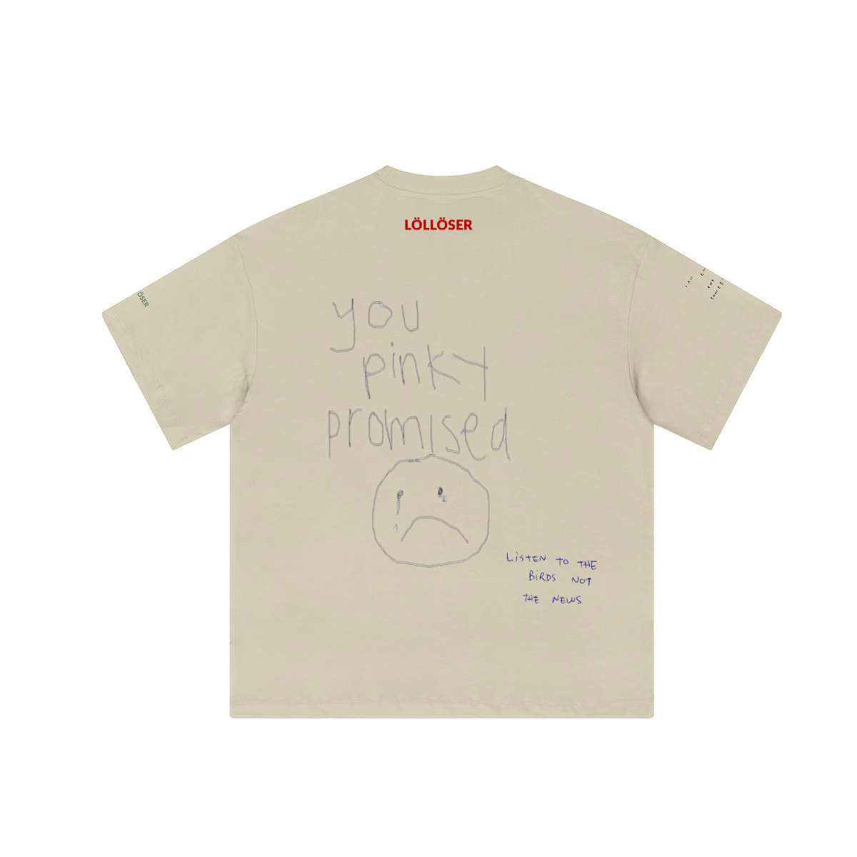you pinky promised boxy drop shouold cut t shirt Unisex Loose T-shirt(310GSM)