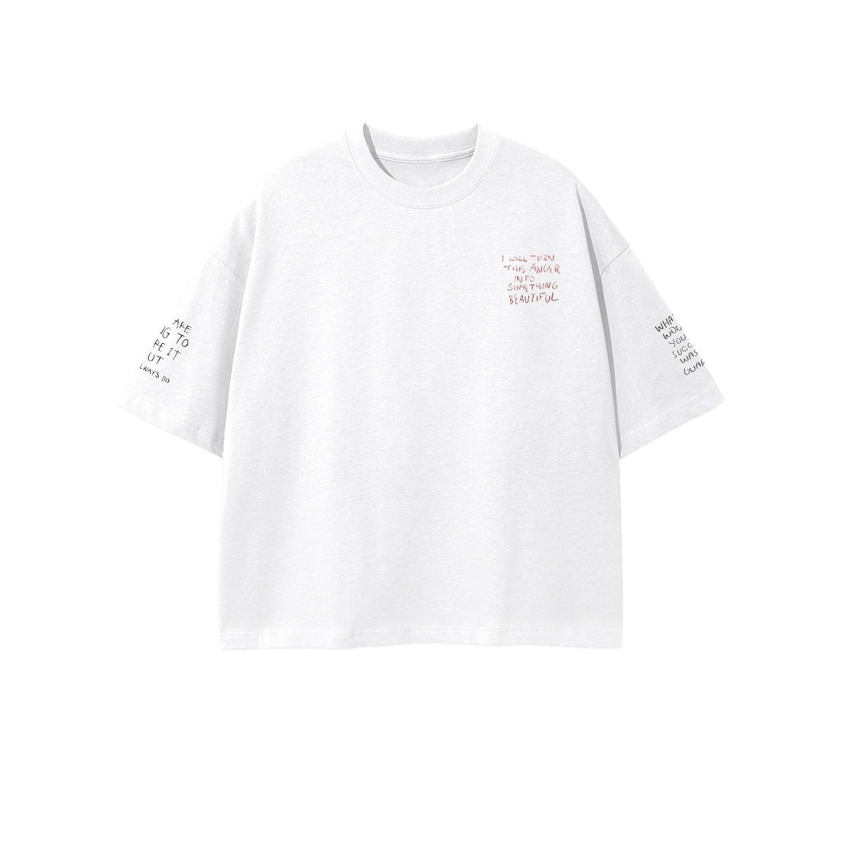 YOU WILL BE HUNGRY FOR THE REST OF YOUR LIFE - LOLLOSER Unisex 100% Combed Cotton Cropped Oversized T-shirt (250g)