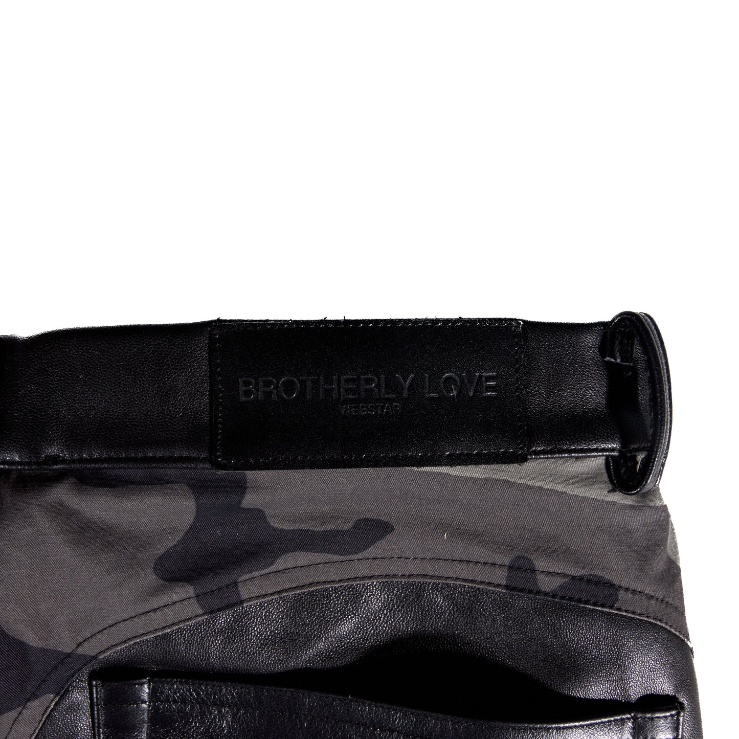 BL MUDCAMO FLARED LEATHER PANT