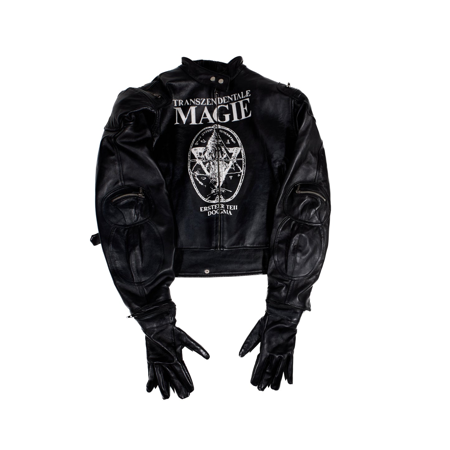 BL MAGIE LEATHER PADDED JACKET W/ SOFTENED DETACHABLE GLOVES