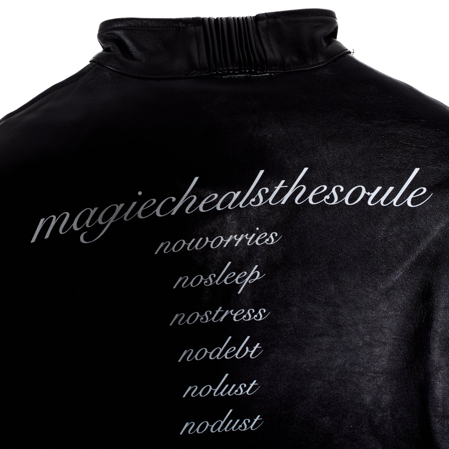 BL MAGIE LEATHER PADDED JACKET W/ SOFTENED DETACHABLE GLOVES