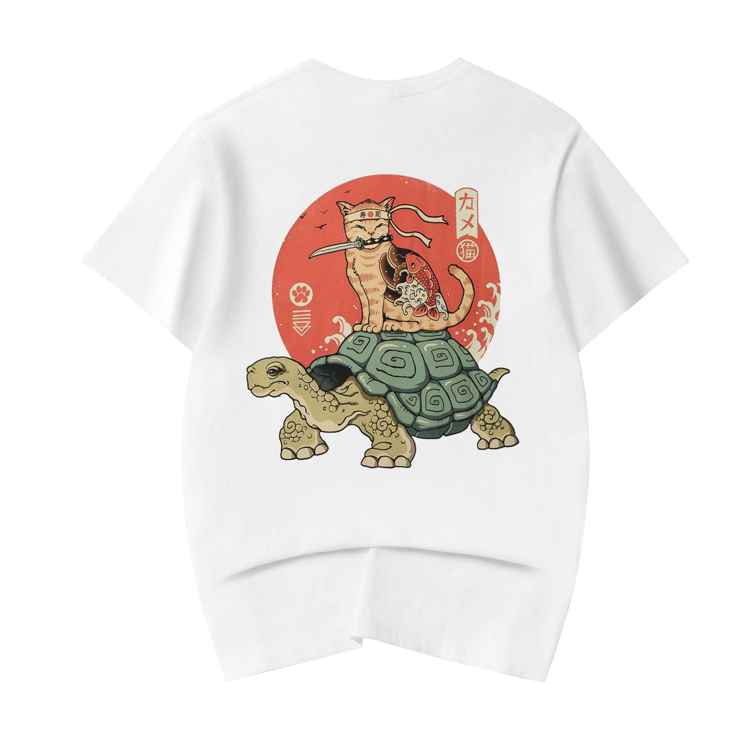 YeT018 Tortoise x Samurai Cat Tee