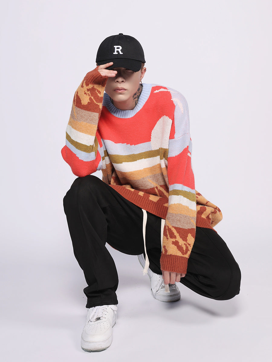 Farmland Artwork Knit Sweater