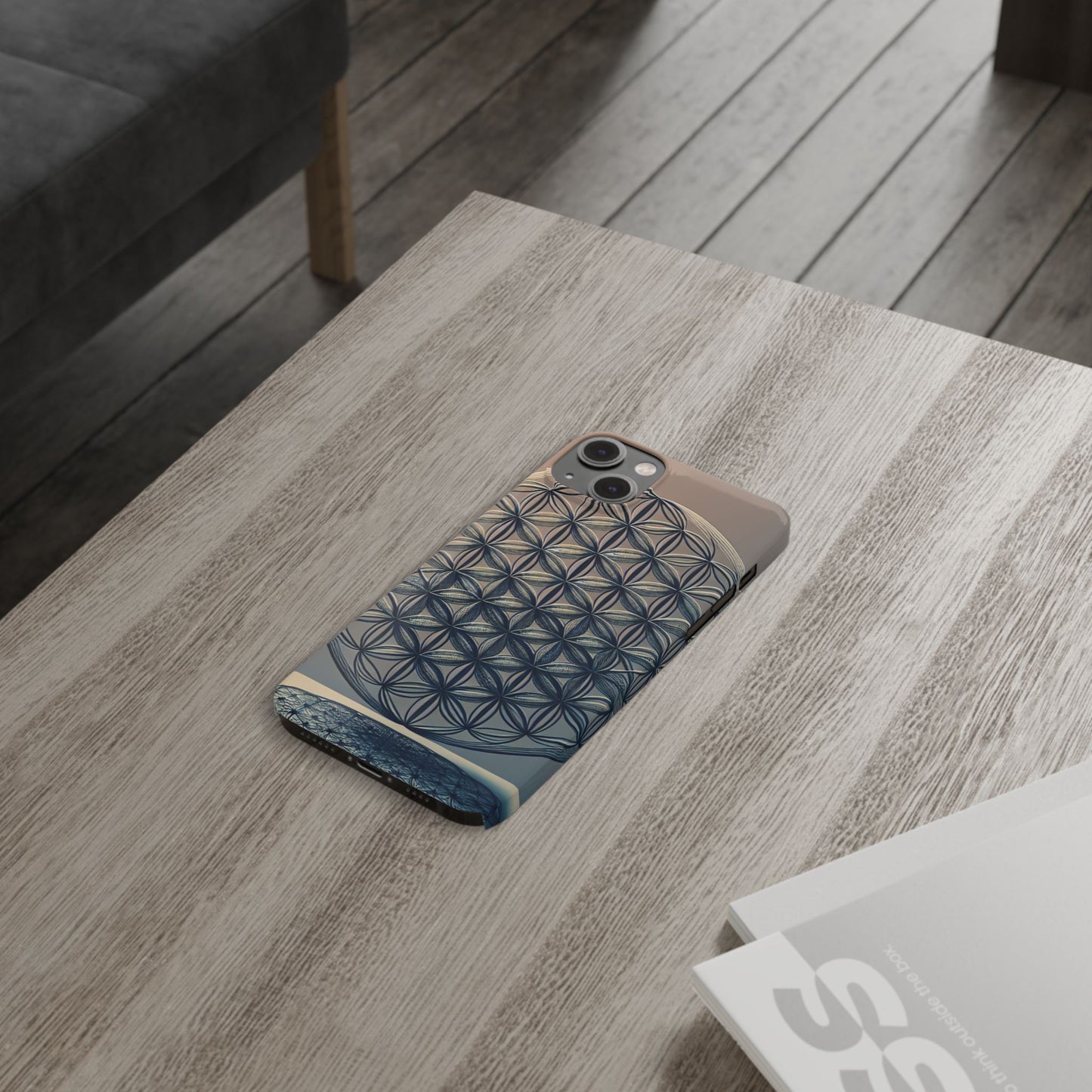 Geometric Slim Phone Case - Elegant Design for Minimalist Style
