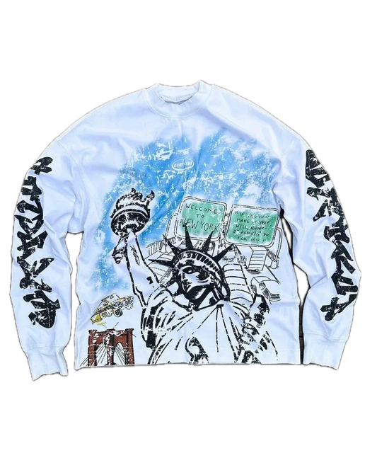 Statue of Distortion Long Sleeve Shirt