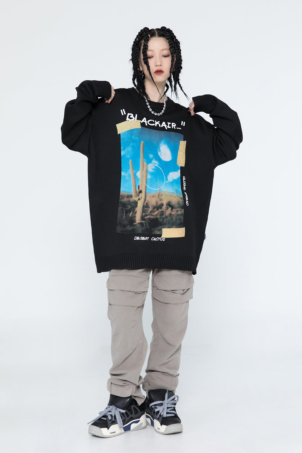 Desert Cactus Knit Sweater