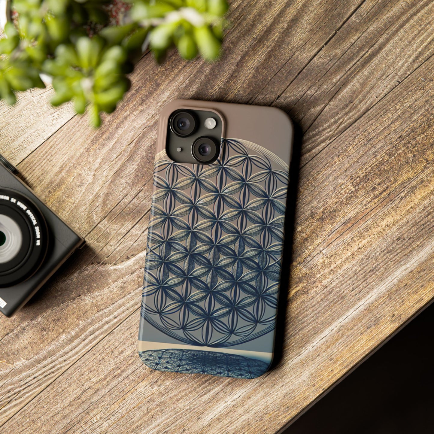 Geometric Slim Phone Case - Elegant Design for Minimalist Style