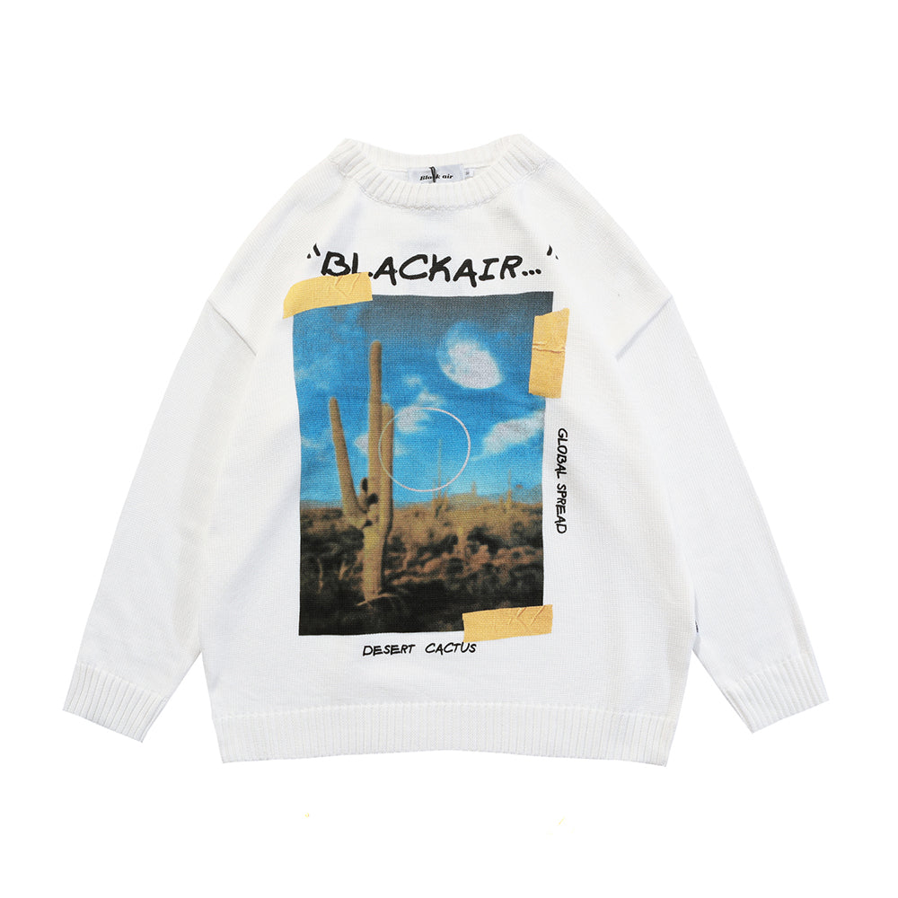 Desert Cactus Knit Sweater