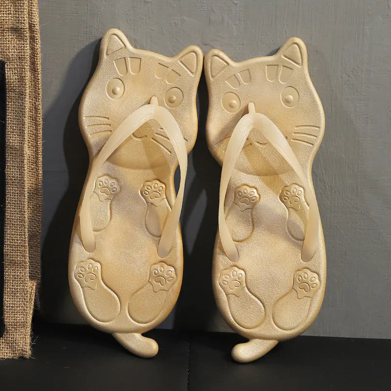 Creative Cartoon Flip Flops for Women - Summer Sandals