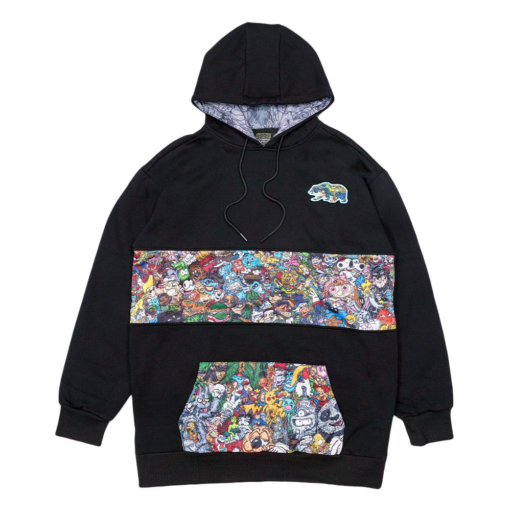 Vincent Gordon Cartoon Gumbo Black Tall Pullover Hoodie