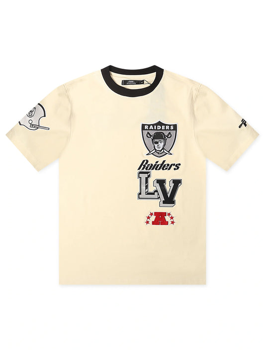 Pro Standard Raiders Retro Cascade Tee - Eggshell