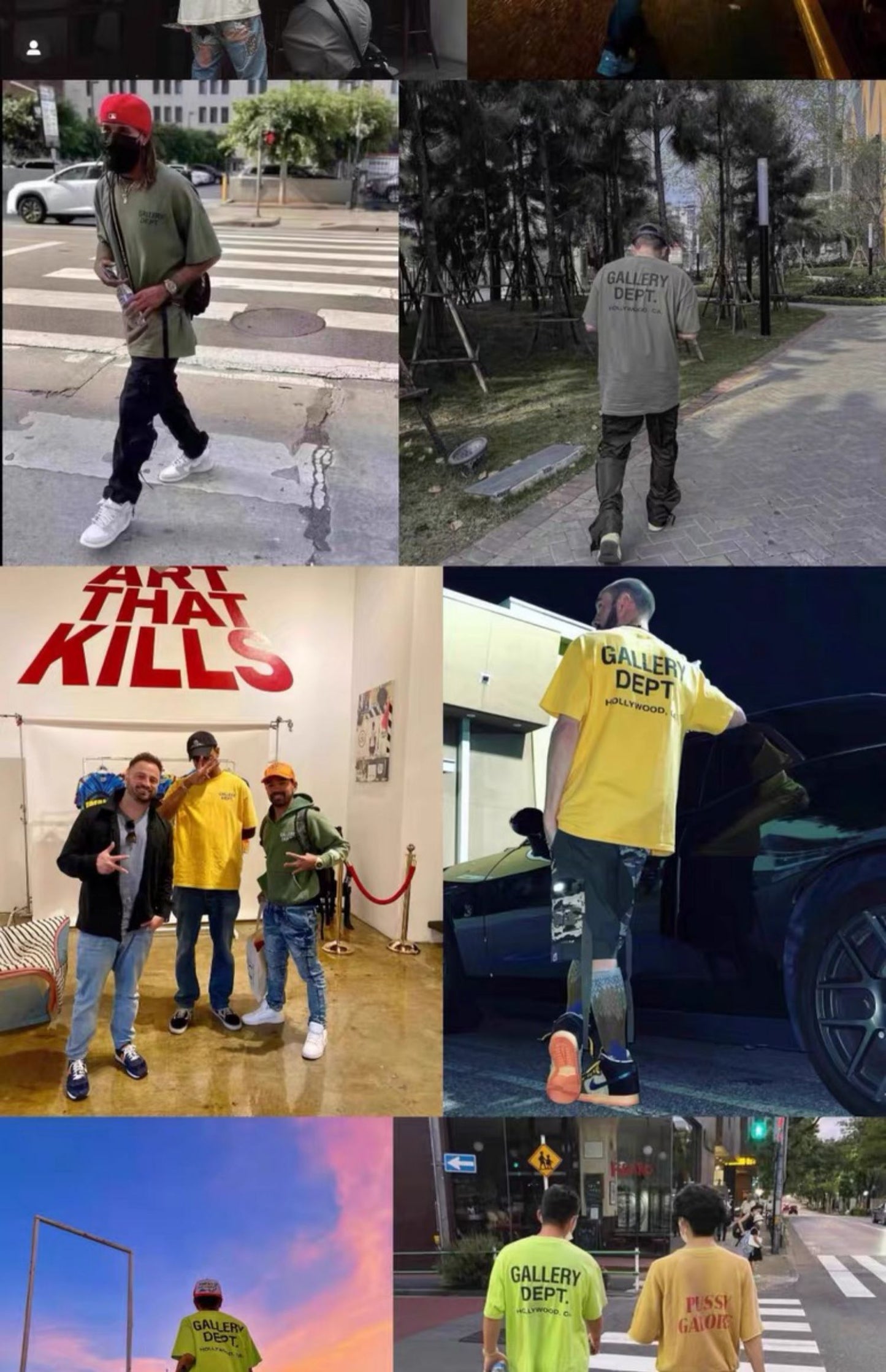 Gallery Dept  Hollywood Short Sleeve Tee