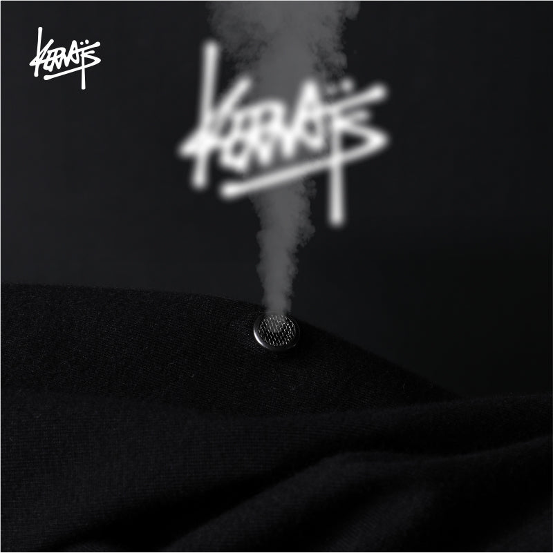 Kerwats Large Size Letters Retro Drop Shoulder Short Sleeve T-Shirt