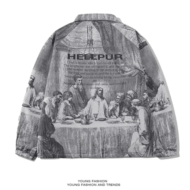 Men's  Last Supper Painting Jacket -"One of you will betray me"