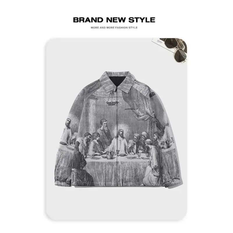 Men's  Last Supper Painting Jacket -"One of you will betray me"