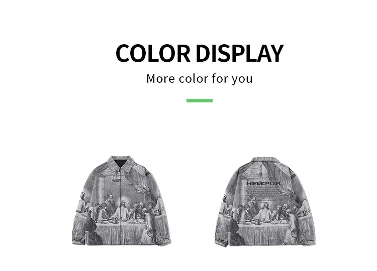 Men's  Last Supper Painting Jacket -"One of you will betray me"