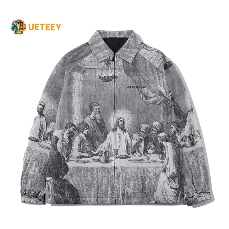 Men's  Last Supper Painting Jacket -"One of you will betray me"