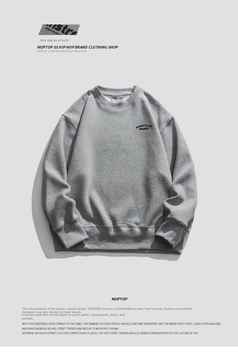 Momoptop All-Match Spring Retro Casual Sweatshirt