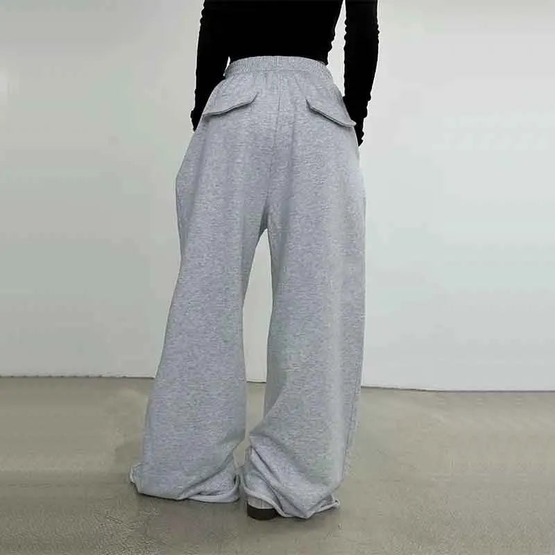 Y2K "Yogi" High Waist  Casual Sweatpants (Loose Wide Leg Pants)