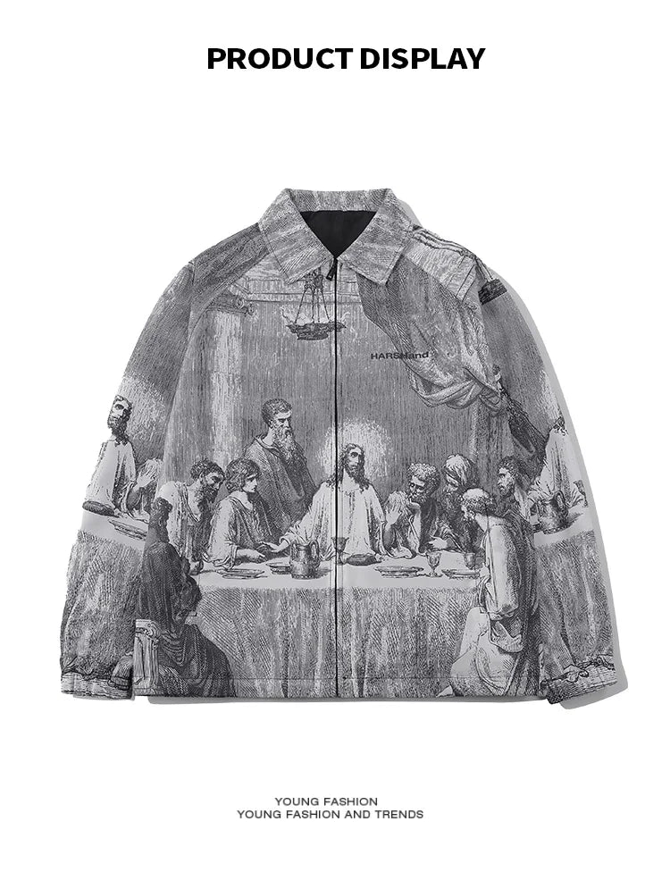 Men's  Last Supper Painting Jacket -"One of you will betray me"