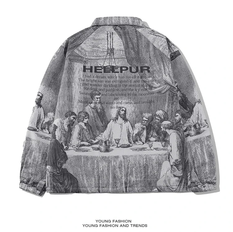 Men's  Last Supper Painting Jacket -"One of you will betray me"