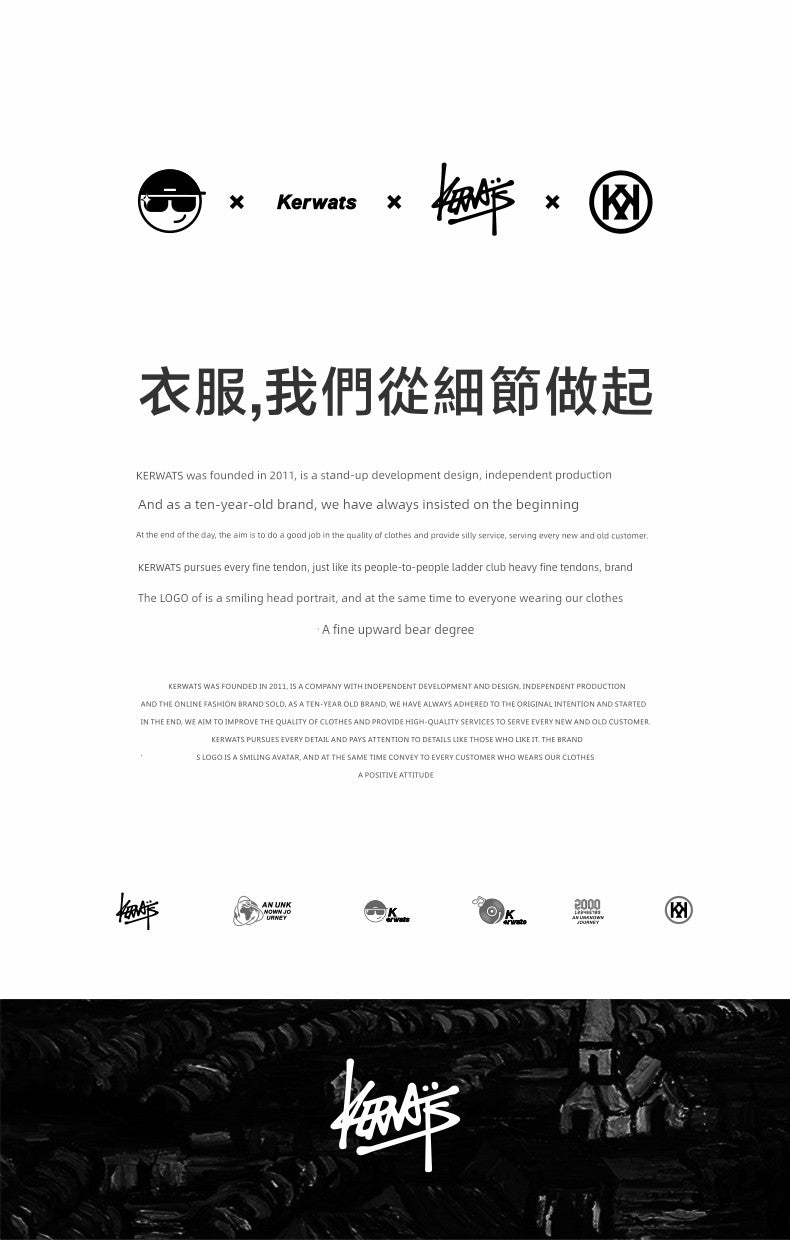 Kerwats Large Size Letters Retro Drop Shoulder Short Sleeve T-Shirt