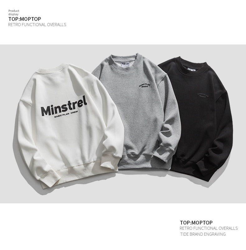 Momoptop All-Match Spring Retro Casual Sweatshirt