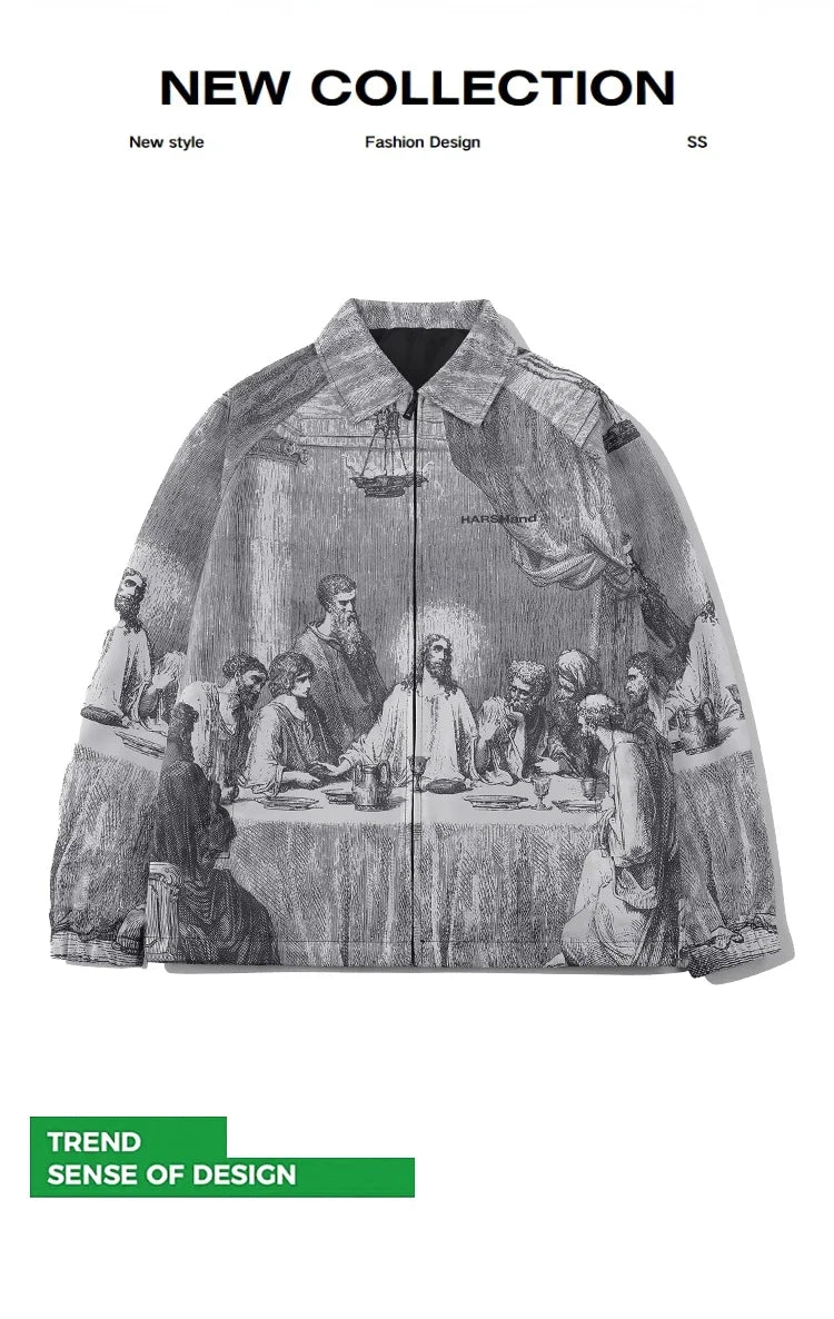 Men's  Last Supper Painting Jacket -"One of you will betray me"