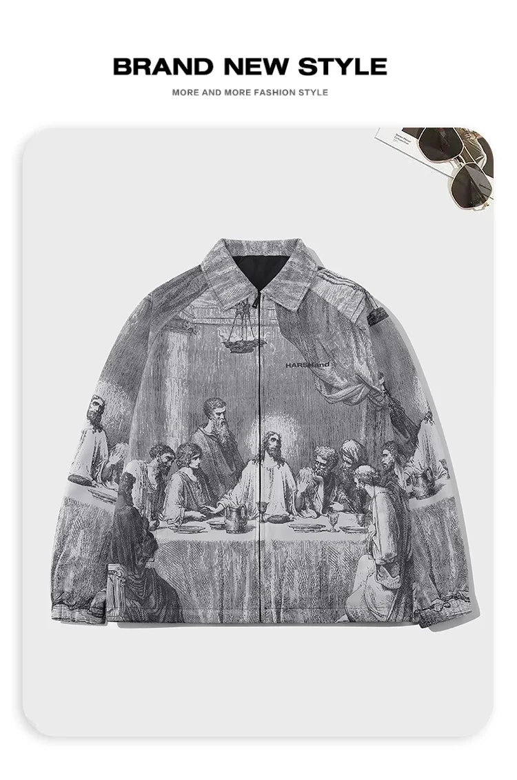 Men's  Last Supper Painting Jacket -"One of you will betray me"