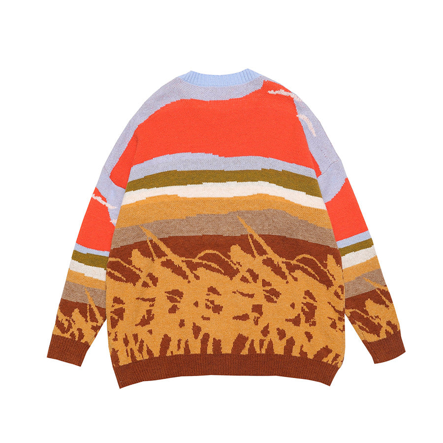 Farmland Artwork Knit Sweater