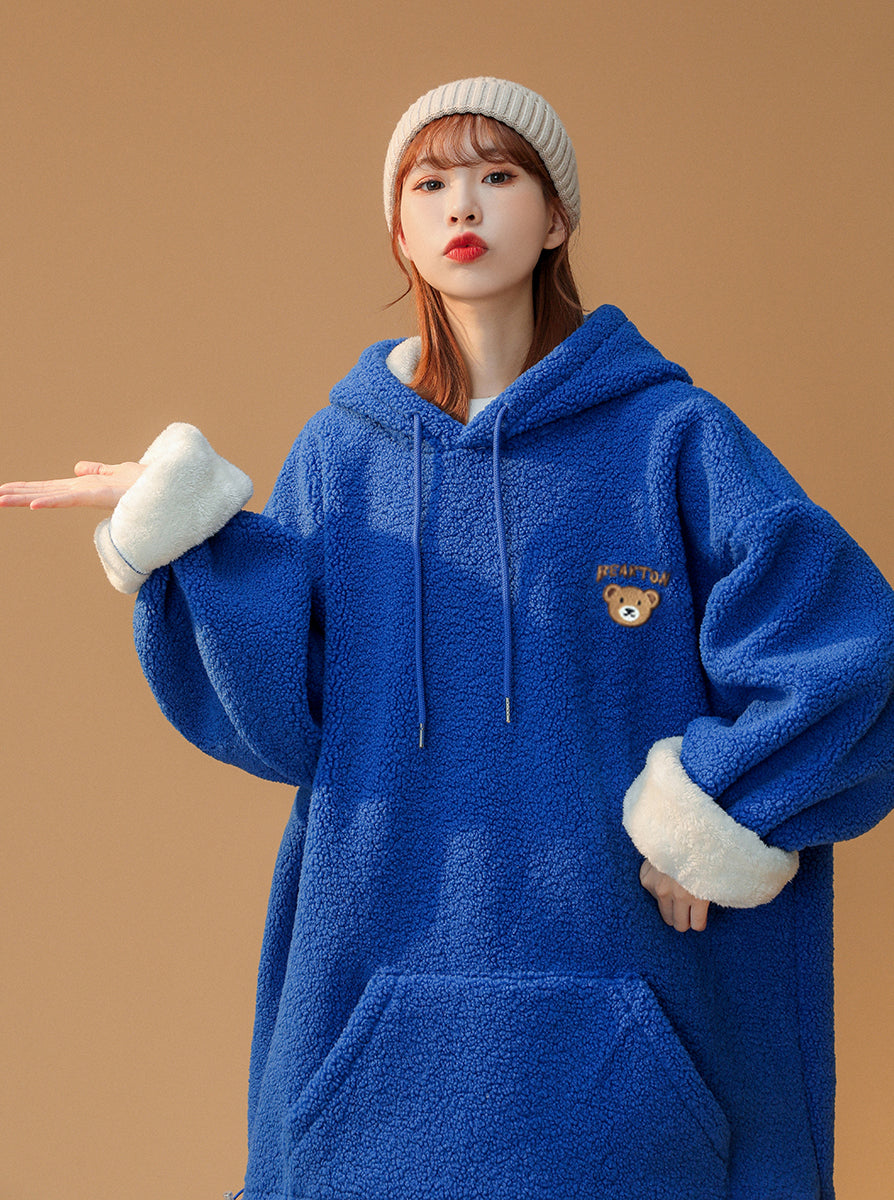 Women's Furry Teddy Bear Hoodie