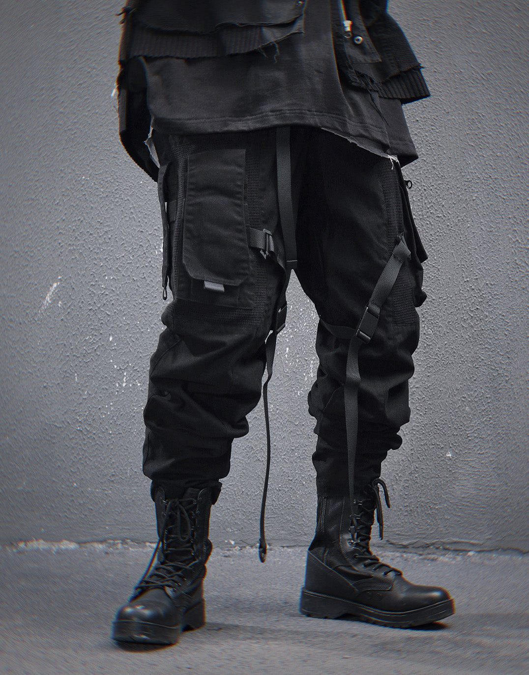HiP46 Black NX Cargo Pants
