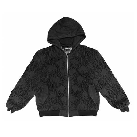 BL BURNEDWEB DENIM BOMBER JACKET