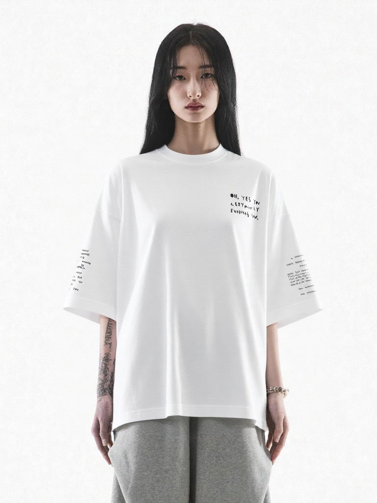 ASK ME IF I GIVE A SHIT - LOLLOSER OVERSIZED T SHIRT